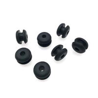 Bobine de protection étanche protection de l'environnement avec trou manchon de fil de prise en silicone anneau de fils en caoutchouc double face
