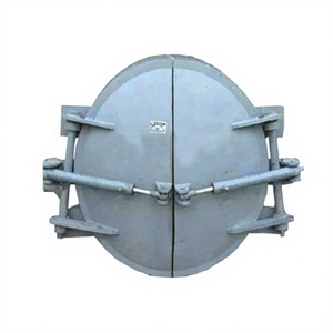 Vanne à battant hydraulique à double porte en acier inoxydable, anti-refoulement pour drainage des eaux usées - Product Image 1