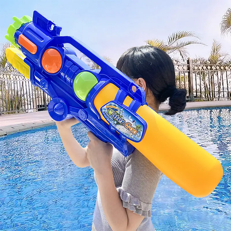 Venta al por mayor de pistola de agua de gran capacidad para niños corriendo agua de verano jugando playa salpicaduras Festival pistola de agua a la deriva