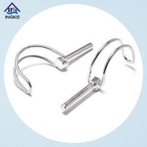 Déverrouillage rapide remorque camion goupille de sécurité vélo poussette attelage crochet Clip D forme boucle broche - Product Image 2