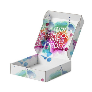 Tùy chỉnh thiết kế logo sóng giấy bưu phẩm Bao bì in bạc lá vận chuyển hộp các tông hộp bưu phẩm cho Ăn mặc - Product Image 2