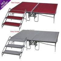 Foshan Sinoperfect Party Banquet Meubles de location mobiles Plate-forme pliable Scène portable en acier pliante pour événement
