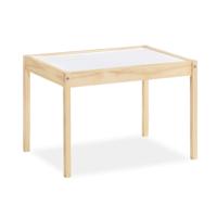 Ensemble table et chaises pour enfants 2 en 1 OEM et ODM 2025 Offre Spéciale Hunter 3 pièces Table et chaises pour enfants, ensemble de table naturel/blanc