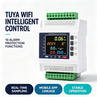 Compteur d'énergie intelligent triphasé Tuya WiFi 3P 4W, compteur de puissance bidirectionnel photovoltaïque, protecteur à réenclenchement automatique