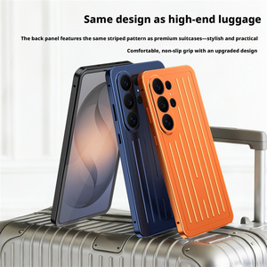 Étui <span class=keywords><strong>de</strong></span> téléphone en verre trempé haute définition pour Samsung S26 Ultra, protection 360°, panneau arrière en métal, anti-chute - Product Image 5