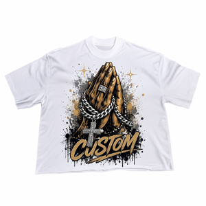 T-shirt Homme Streetwear en Coton Lourd 300 GSM Effet Délavé Coupe Oversize Courte et Boxy avec Strass – Marque Privée - Product Image 2