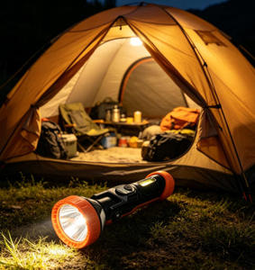 Lampe torche LED rechargeable par USB ultra-lumineuse avec lumière latérale COB, affichage numérique de la puissance, étanche, multi-modes, pour le camping - Product Image 3
