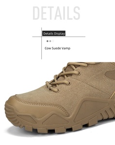 Уличная обувь для пеших прогулок, обувь до середины верха AS33, Нескользящие ботинки из коровьей замши на резиновой подошве для альпинизма - Product Image 3