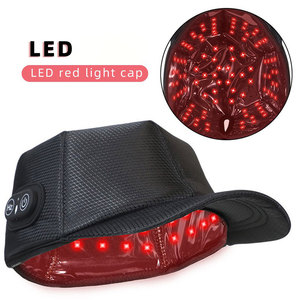 Gorro de cuidado capilar con 48 LED rojos y azules, estilo pico de pato, recargable, para uso doméstico, para el crecimiento del cabello, personalizado de fábrica - Product Image 4
