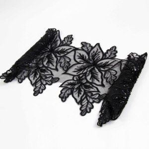 Beautiful Floral Custom Colour Embroidery Beads And <strong>Sequins</strong> <strong>Lace</strong> Trims - Product Image 6
