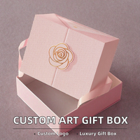 Boîtes cadeaux rigides en papier artistique haut de gamme, personnalisées en petite série, avec gaufrage artisanal, revêtement UV, pelliculage mat, doublure en éponge et fermeture magnétique