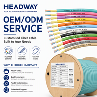Cable Troncal de Fibra Óptica Multimodo OM4 de 2 Hilos para Interiores HEADWAY, LSZH, Retardante de Llama, GB 31247 B1(d0t0a1)