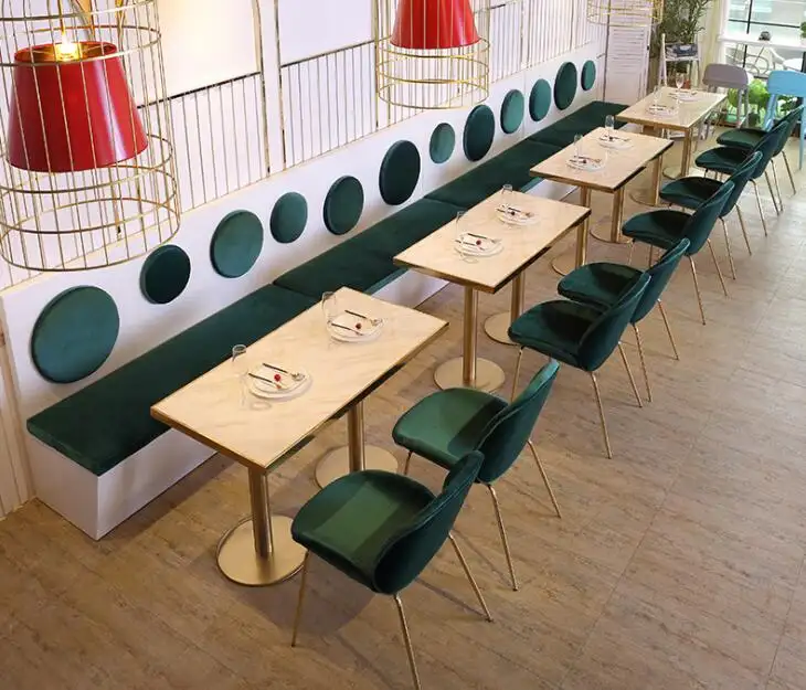 Fast Food Dubai restoran mobilya klasik ahşap yemek sandalyesi otel için