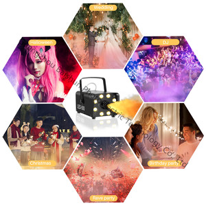 Baisun 500W Zwarte Rookmachine Met Licht En Controle Voor Mistfeest Dj Verjaardagshuwelijk - Product Image 5