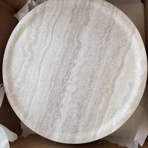 Table à thé en marbre artistique haut de gamme, style « Quiet Wind », pour salon, design de célébrité d'Internet, pierre de designer pour la maison - Product Image 4