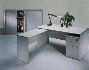 Uso specifico Mobili Commerciali con cassetto grigio di legno del computer da tavolo scrivania a casa - Product Image 2