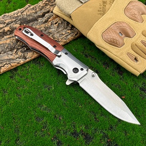 Couteau pliant DA51, couteau de poche industriel EDC, outil de camping en plein air, manche en bois, couteau à légumes/fruits, fabrication OEM, lame 5Cr13Mov - Product Image 5