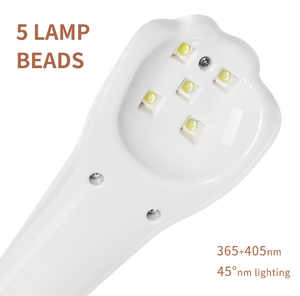 Lampe UV LED 18W pour ongles, séchage rapide, forme patte de chat, professionnelle, pour la maison, photothérapie, gel, vernis, manucure, salon, débutant, outil de séchage et de durcissement - Product Image 2