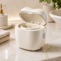 Mini Nettoyeur Ultrasonique Portable pour Prothèses Dentaires avec Lumière UV pour Aligners, Appareils Orthodontiques, Embouts Buccaux et Nettoyage de Bijoux