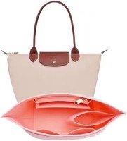 Insert de sac cosmétique en feutre écologique pour sac fourre-tout Dumpling, organisateur multi-compartiments grande capacité