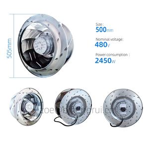 ebmpapst R4D500-AT03-01 A5E31418276 400V AC 5.2A 1430W 1375RPM Electric Drive Power Cabinet Centrifugal Cooling Fan - Product Image 2