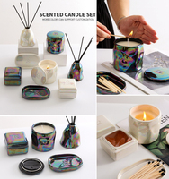 Diffuseur de parfum personnalisé à bâtonnets, huile essentielle, diffuseur d'arômes en pierre de cristal, bougies parfumées en cire d'abeille, luxe, fêtes, Diwali