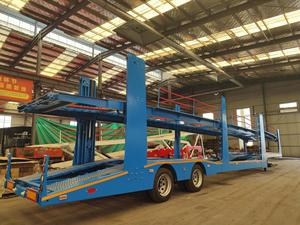 Semi-<span class=keywords><strong>remorque</strong></span> porte-voitures AOTONG à 2 essieux, transport de voitures de petite taille, <span class=keywords><strong>remorque</strong></span> de camion porte-voitures à double étage - Product Image 2