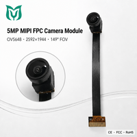 Modul Kamera 5MP MIPI FPC 149 FOV F2.8 Distorsi TV <18% Sensor 1/4" Resolusi 2592x1944 untuk Smartphone/Tablet