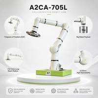 Bras robotique collaboratif 7-DOF en alliage d'aluminium ultra-léger, portée longue de 5 mm, Cobot 430W DC48V, compatible PLC, Vision ZY