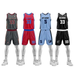 Design personnalisé Maillot de <span class=keywords><strong>basket</strong></span>-ball de style américain Maillot sublimé réversible vierge avec technologie de coupe automatisée - Product Image 3