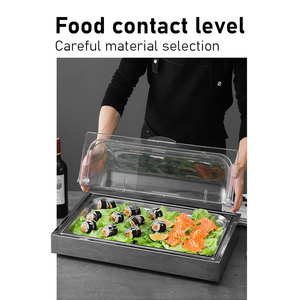 WINNERS Display Tray for <strong>Food</strong> Sea <strong>Food</strong> <strong>Server</strong> for Buffet Hotel Stainless Steel Tray with Cover - Product Image 3
