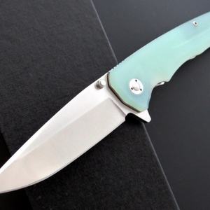 มีดพับเหล็ก HK D2 ด้ามจับ G10 หลายสี มีดแคมป์ปิ้ง มีดล่าสัตว์ มีดป้องกันตัว ระดับ DIY รับผลิตแบบ OEM/ODM ปรับแต่งได้ 1 - Product Image 2