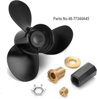Hélice de bateau améliorée 13 1/4 X17 48-77344A45 compatible avec les moteurs hors-bord Mercury, kits de moyeu à 15 cannelures inclus