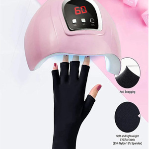 Nieuwe Anti-Ultraviolette Melkzijde Sportieve Half Vinger Uv Bescherming Voor Nail Uv <span class=keywords><strong>Lamp</strong></span> Licht - Product Image 2