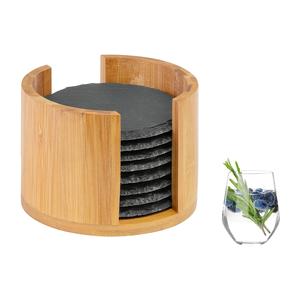 Westmark untersetzer naturschiefer Ø10cm ใน bambusbox 8 stück - Product Image 2