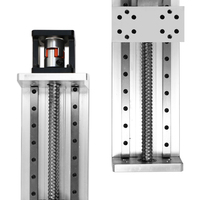 HLTNC HGR Kit de Módulo Lineal con Riel Guía Lineal, Tornillo de Bolas y Mesa Deslizante, Actuador de Movimiento para Fresadora CNC con Holgura Cero