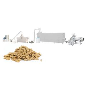 Ligne de production automatique de croquettes pour chiens et chats soufflés machines mélangeur extrudeuse sèche-linge refroidisseur et ensacheuse - Product Image 1