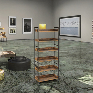 Libreria Moderna Multistrato con Design Innovativo, Espositore di Lusso per Ufficio, Scaffali Verticali in Legno Ottimali per Uso Domestico e in Ufficio - Product Image 3