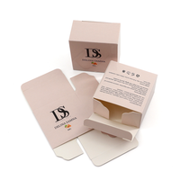 Cajas de jabón con logotipo impreso personalizado con ventana Embalaje de papel de cartón portátil para billetera de pestañas Cajas de cosméticos personalizadas MOQ bajo