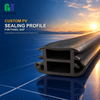 Bande d'étanchéité en caoutchouc EPDM imperméable pour panneaux solaires, profilé en T, résistant aux intempéries et anti-âge, sur mesure, vente en gros