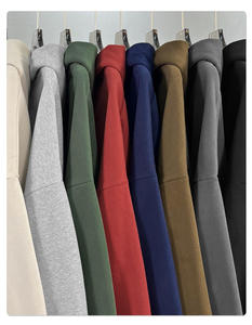 2026 Autumn Winter Polyester Cotton Unisex High Quality New Fleece Streetwear Hoodie 430G Heavyweight Hoodies <b>Zip</b> up Hoodie - Product Image 5