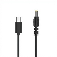 Câble d'alimentation USB-C vers 12V CC personnalisé DAJIANG OEM, 1,5 m, PD65W, Type-C, prise cylindrique CC 55 mm x 21 mm, sortie 12V 3A pour la charge