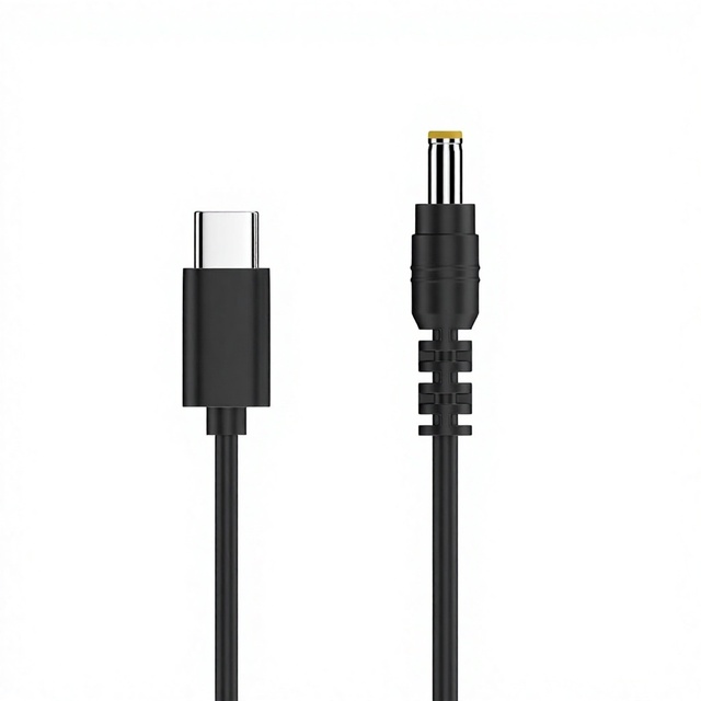 DAJIANG OEM Customized USB C to 12V DC Power Cable 1.5m PD65W Type-C DC 55mm X 21mm Barrel Jack 12V 3A Output Charging