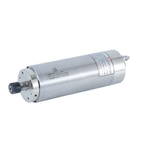 hot sale 80mm 1.5w four bearings metal milling spindle motor for cnc router machine GDK80-24Z/1.5