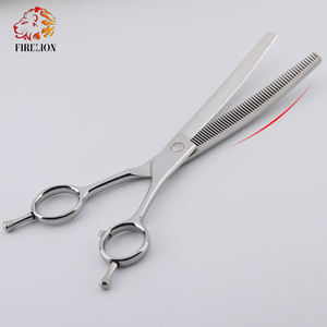 FIRELION 7.5 pollici 440C acciaio Pet Groomer forbici curve forbici diradamento per cane - Product Image 3