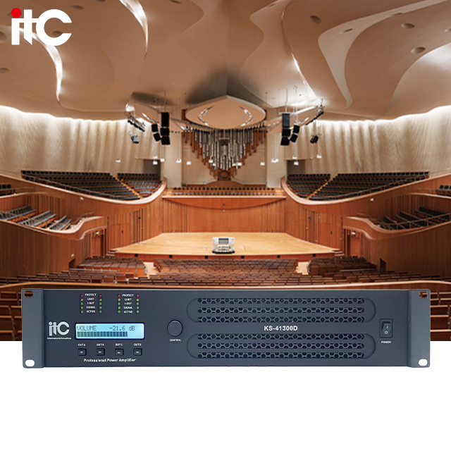 Professional Pro Audio 4-Channel Digital DSP Amplifier with Large Capacity for Surround Sound Systems