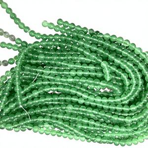 ลูกปัดหยกควอตซ์สีเขียวธรรมชาติขนาด 8 มม. คุณภาพสูง ขายส่ง พร้อมใบรับรอง IGI ราคาโรงงานแฟชั่นชานแนล - Product Image 1