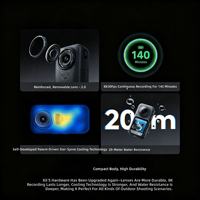 Nouveauté : Insta360 X6 360 °   Caméra d'action 8K Ultra HD avec stabilisation, étanche, idéale pour le cyclisme