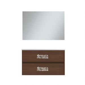 Mueble de baño suspendido Elegance Line 90 cm blanco lariño - Product Image 3