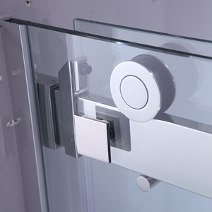 Kmry thẳng không khung tắm cửa kính bỏ qua trượt thép không gỉ phòng tắm rõ ràng Tempered Glass trượt phòng tắm - Product Image 5